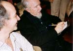 Conlon Nancarrow mit Julio Estrada, Mexico City 1990